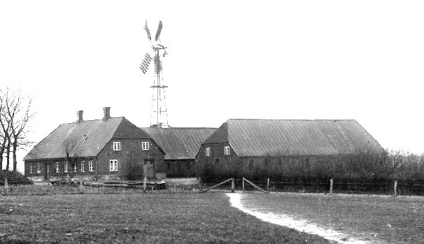 Skjerning Leths gård, Mejlsvej 50. Billedet er fra 1880.